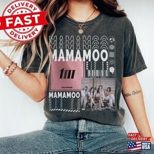 Mamamoo Kpop Shirt V1  Y2K   Tour  Album Mic On T-Shirt